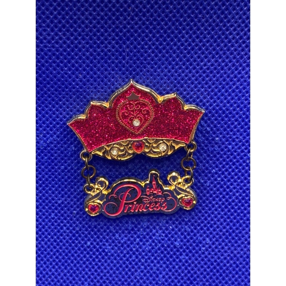 2012 Princess Crown Disney pin Dangle Element Glitter Gems